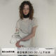 CLOUD WILD White Cloud Wild Border Lazy Casual Style Thin Line Top Half Sleeve Loose Pocket T-shirt Women

