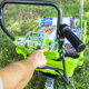 GREENWORKS rechargeable lithium battery outdoor yard handling gardening tools soil moving electric cart