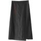 Silk Xiangyunsha 2021 new hip-covered skirt black versatile slim a-line pocket 100% silk long skirt