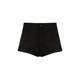 Large size black denim shorts for women in summer thin section for fat girls mm design high waist slim stretch a line hot pants