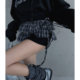 Korean purchasing agent women's clothing 2024 winter style fresh age-reducing plaid high waist lace plaid short skirt ass curtain waist seal