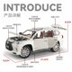 1:24 Lexus 570 alloy car imitation SUV car model children's toy car ornament boy gift

