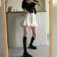 pleated ruffled skirt for women in summer 2021 new large size fashionable versatile short skirt high waist slim skirt trendy
