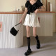 pleated ruffled skirt for women in summer 2021 new large size fashionable versatile short skirt high waist slim skirt trendy
