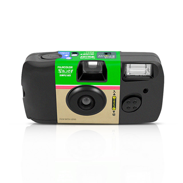 Original illustration disposable film film camera contains Kodak film point-and-shoot camera rinsing creative gift