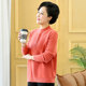 New autumn and winter 200Jin [Jin is equal to 0.5kg] extra large size plus fat mother thickened sweater middle-aged and elderly loose half turtleneck sweater m