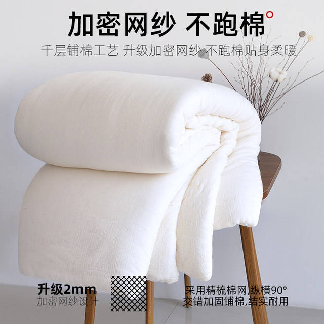 Xinjiang quilt pure cotton quilt winter quilt thickened warm cotton quilt core single cotton batting mattress quilt quilt cotton tire