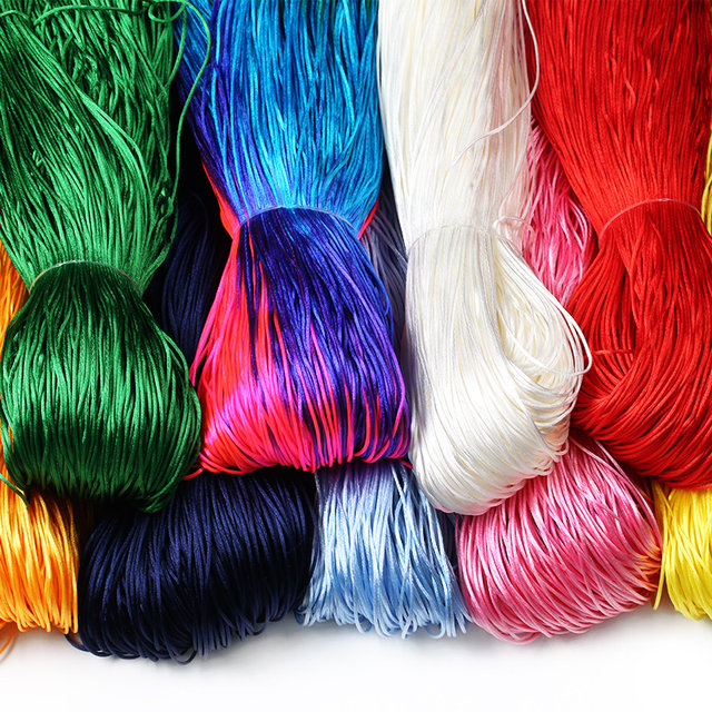 Line 7 Chinese knot braided line handmade DIY material bracelet braid pendant lanyard braided rope red rope beads