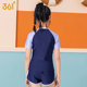 361 children's swimsuits for girls, middle and older children in hot springs 2025 new junior high school girls professional split swimsuits