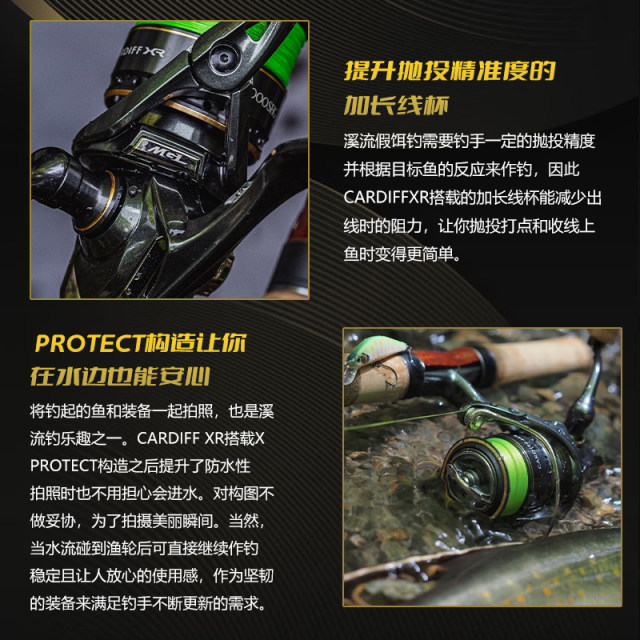 23 models of SHIMANO CARDIFF XR spinning wheel Cardiff long-range general-purpose lure micro fishing reel