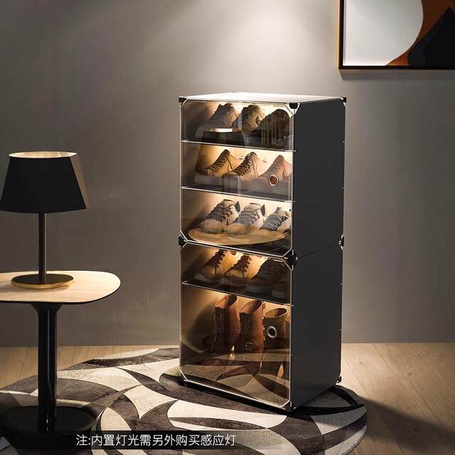 Shoe rack simple home door new dust-proof shoe storage artifact ...
