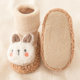 Baby floor socks for autumn and winter toddler plus velvet baby non-slip soft bottom terry insulation newborn toddler shoes and socks before walking