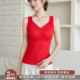 Brushed thermal vest for women 25 winter with chest pad and velvet thickened inner base layer V-neck underwear autumn top