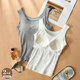 2025 autumn new I-shaped exterior vest for women with breast pad bra base bra summer top