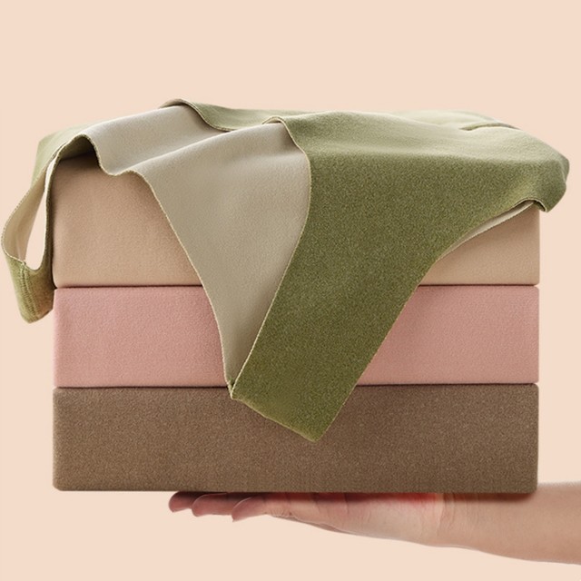 DeRong Warm and Coldproof Vest Women's Autumn and Winter Plus Velvet Thickened Internal Front and Front Double Pocket Bottoming Shirt Heated Seamless Top