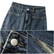 Cement grey casual denim half-length skirt for women in spring and autumn 2025 new high-waisted slimming hip-covering skirt
