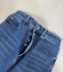 Foreign trade summer new button slit straight tube high-end washing-temperature denim skirt