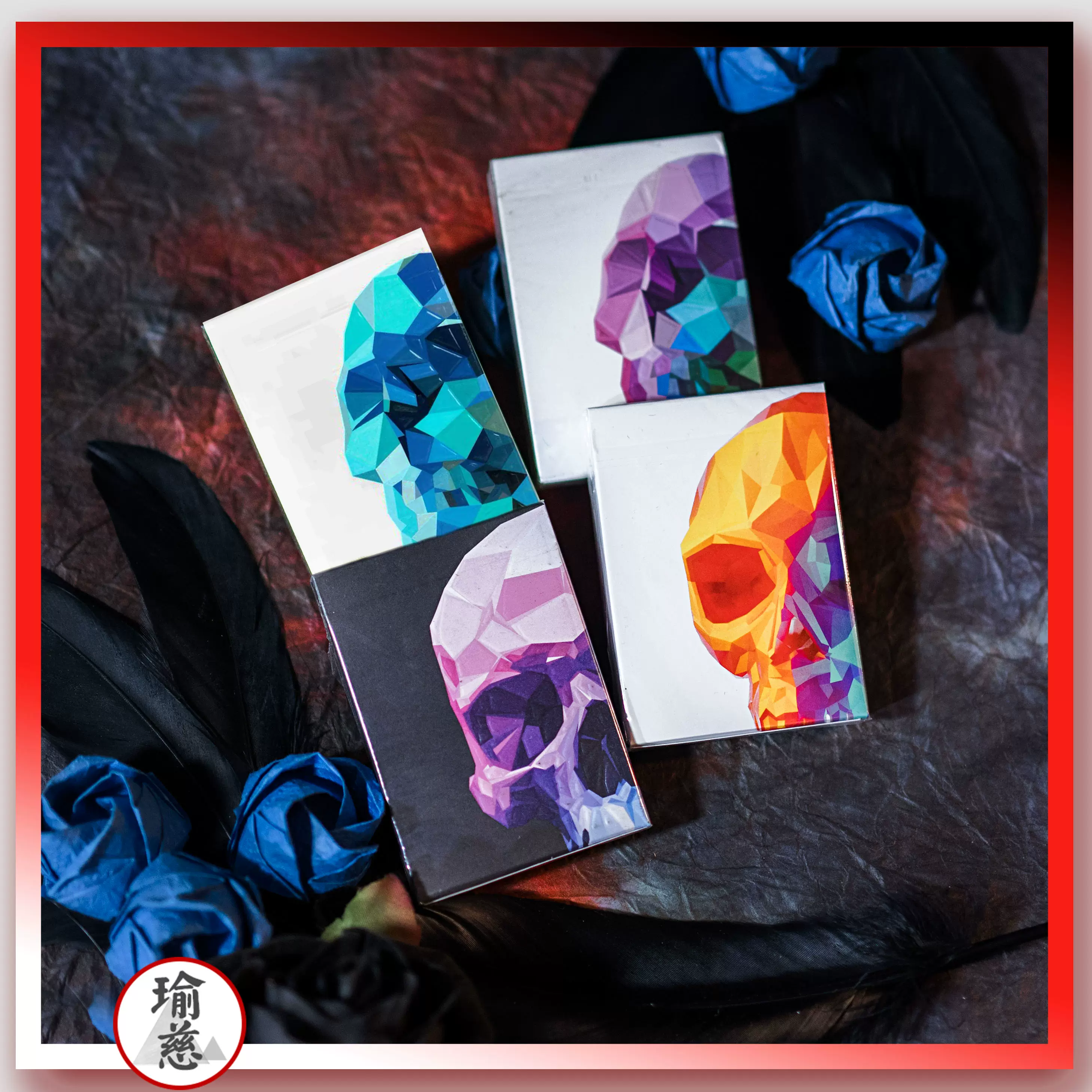 瑜慈花切 Memento Mori艺术骷髅限量进口收藏扑克魔术纸牌