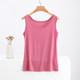 Summer loose suspender vest for women with wide shoulders and versatile large size 2025 new modal inner bottom sleeveless top
