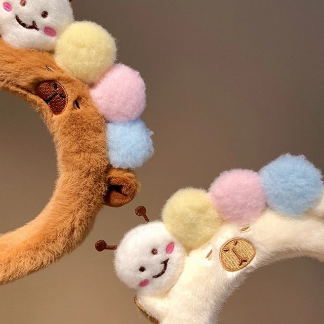 2025 Autumn and Winter New Style High-Korean Women's Fashion Versatile Caterpillar Headband Washing Headband Hairpins Hair Accessories