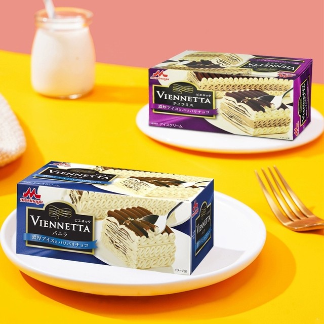 Morinaga ice cream imported from Japan Vienna Tower Tiramisu Coffee Vanilla Flavored Mille-feuille Ice Cream