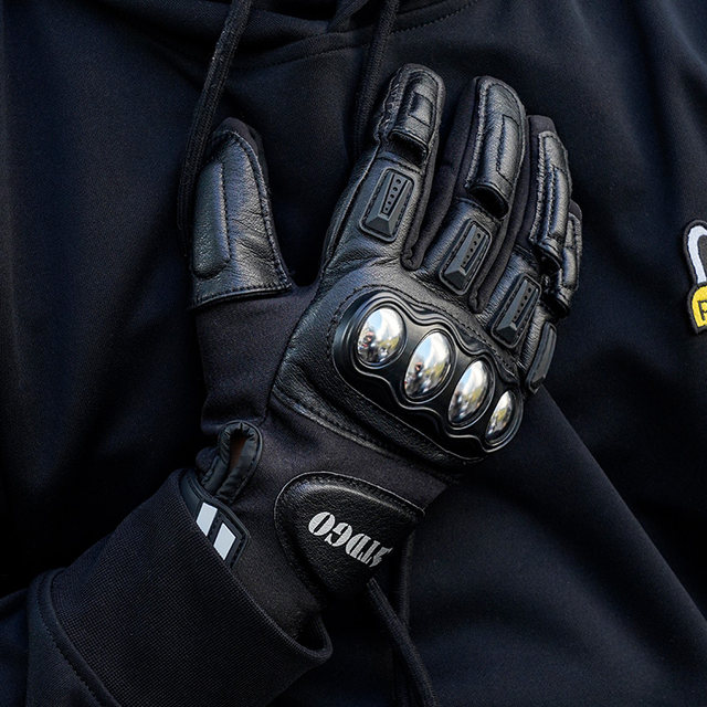 Motorcycle winter riding gloves men's retro motorcycle windproof, cold-proof and warm rider equipment anti-fall and universal for all seasons