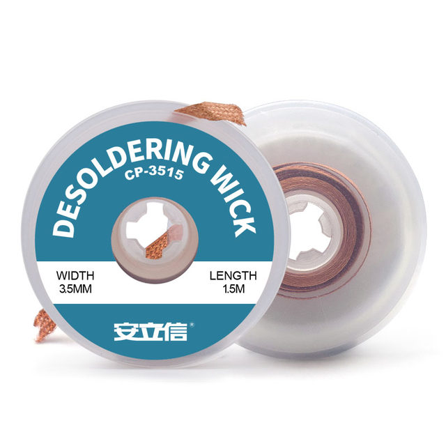 Anlixin original tin suction tape welding point tin slag removal pad desoldering tin removal tape CP2015 tin suction line adsorption