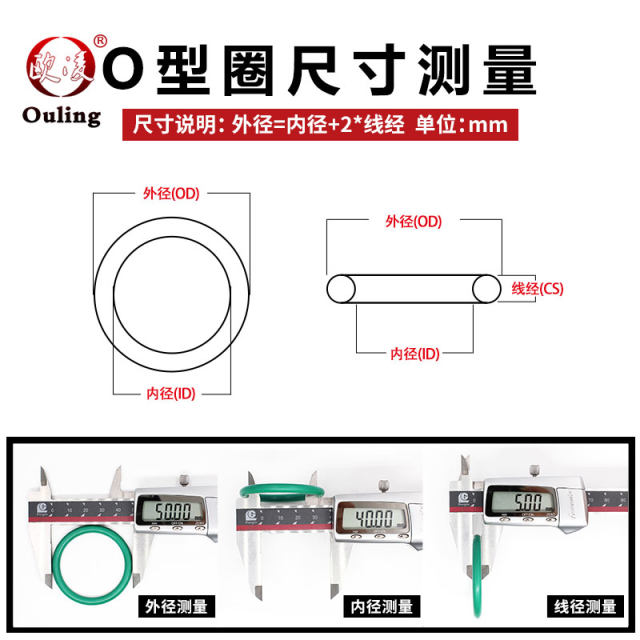 Fluoride glue FKM sealing ring O -type ring rubber cushion ring resistance high temperature, corrosion, wear -resistant oil -resistant oil sealing Daquan
