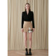 DAMOWANG Autumn and Winter New Deconstructed Spliced ​​Short Skirt Slim A-line Short Skirt