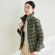 
Xiangmulan 2025 middle-aged and elderly mothers' fashionable plaid cotton coats, western style large size long-sleeved cotton coats for women