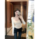 JustQin2025 new sexy suspender top slim and beautiful back shirt for women
