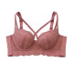 Chongye underwear women's big breasts showing small tuning bras and drooping pair of breasts, sexy cross -shoulder strap dreams
