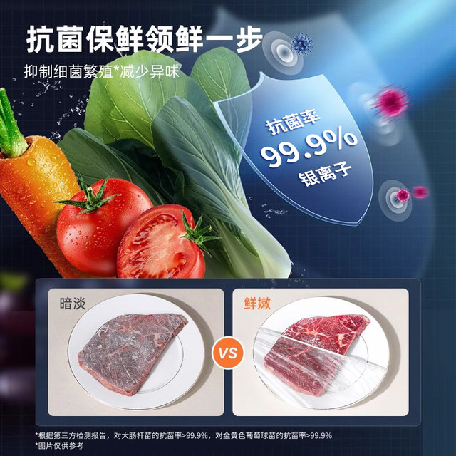 Household maternal and infant food-grade cling film sleeve kitchen refrigerator cling film sleeve silver ion flip-top removable cling film sleeve