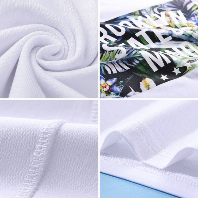 Jewish short-sleeved T-shirt for men 2025 new pure cotton summer teenagers loose large size men half-sleeved men