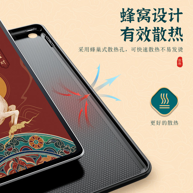 Suitable for Huawei matepad11 protective case matepadSE protective case air silicone 11.5s Honor tablet v8pro enjoy 2 leather cases v7 anti-fall 10.4-inch computer m6 national style all-inclusive