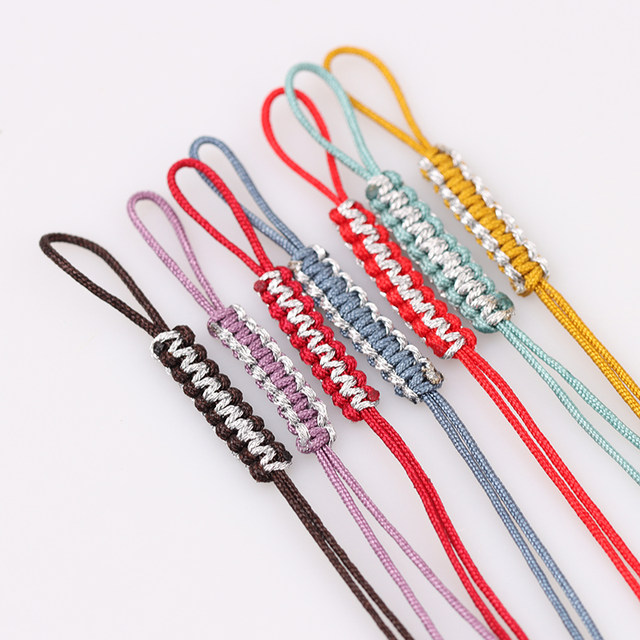 Gold wire flat knot pull ring hand-woven gold wire coil tied pendant tail fake pull ring to make small accessories for bracelets and necklaces
