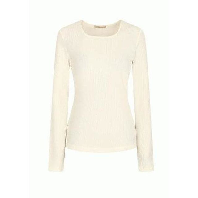 
Korean Direct Mail THE IZZAT Women's Square Collar Slim T-Shirt IMAM0TS70SG