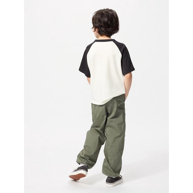 
Japanese errand running UNIQLO Uniqlo workwear jogging pants 09 BLACK KIDS 100 476760