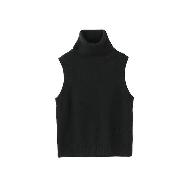 Japan Direct Mail Celine Celine Knit Jie -necked Sweed Black Women's 2adRT 977V
