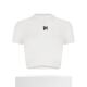 Hong Kong Direct Mail Palm Angels Palm Angel Women Interwoven Pattern Fit T-Shirt
