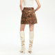 Vero Moda Outlet denim skirt summer new style camouflage retro fashionable patchwork waist street fashion