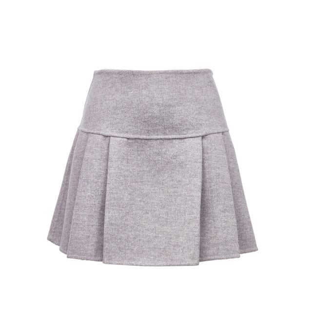 Vero Moda Outlet Skirt New Summer Style Wool Check Pleated Skirt Academy Style Short Skirts
