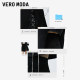 Vero Moda Outlet Skirt Summer New Fashionable Chain Strap Decorative A-line Leather Skirt Short Skirt Women's Fashion
