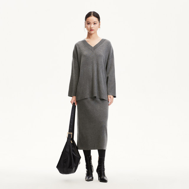 Vero Moda skirt 2025 summer new mall same high-waist straight long skirt elegant 32511J007