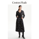 Vero Moda Outlet Skirt Summer New Elegant Temperament Print High Waist Pleated Skirt Skirt for Women