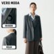Vero Moda Ole blazer women's autumn and winter new loose flat lapel embroidery simple commuting versatile