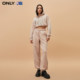 ONLY Summer NBA Co-branded Embroidered High Waisted Foot Trousers Casual Pants for Women