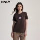 ONLY Summer Simple Casual Versatile Round Neck Printed Embroidered Short Sleeve T-shirt for Women