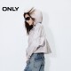 ONLY Summer Functional Style Loose Ragsleeves Drawstring Hooded Trench Coat Women
