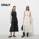 ONLY2025 summer new romantic style sleeveless off-shoulder neck lapel waist-hugging long skirt loose dress for women